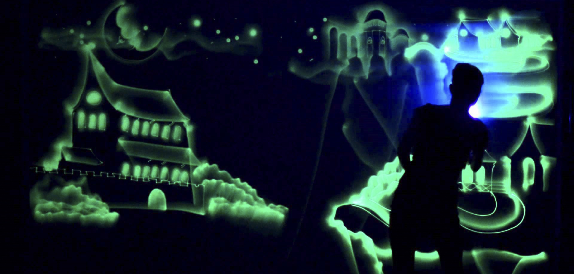 шоу световых картин Роза Хутор